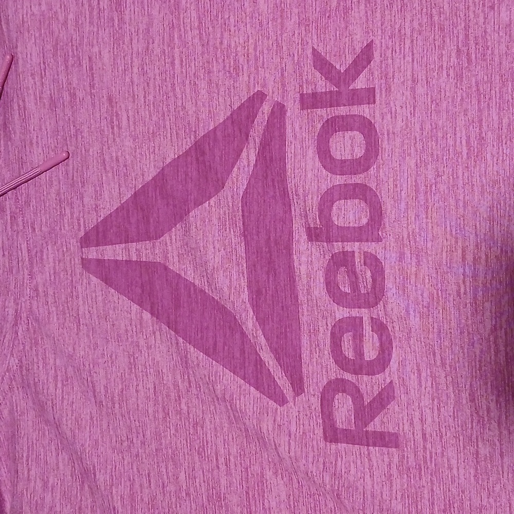 Reebok Heather Lilac Hoodie With Thumb Holes Size XXL - Picture 5 of 8